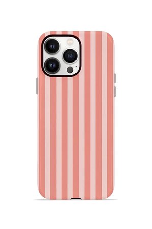 iPhone 14 Pro Vorian Çift Katmanlı Kılıf Coral Riviera Stripe