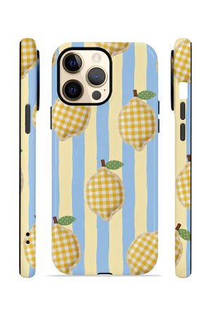 iPhone 14 Pro Max Vorian Çift Katmanlı Kılıf Gingham Lemon Grove