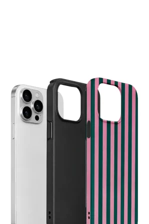 iPhone 14 Pro Max Vorian Çift Katmanlı Kılıf Pink Navy Cabana