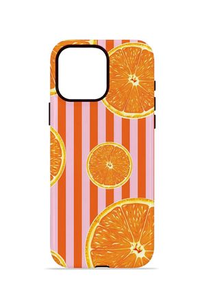iPhone 15 Pro Vorian Çift Katmanlı Kılıf Sunset Orange Grove