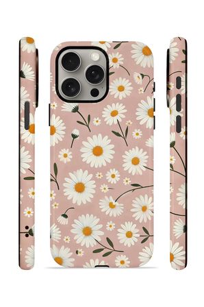 iPhone 15 Pro Vorian Çift Katmanlı MagSafe Kılıf Daisy Mocha Garden