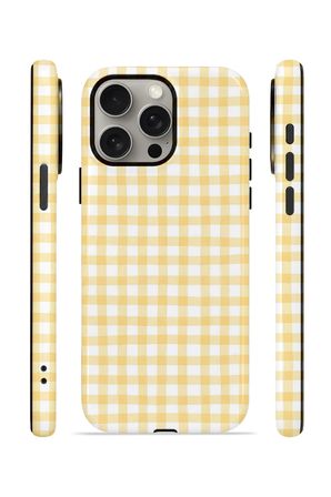 iPhone 15 Pro Max Vorian Çift Katmanlı MagSafe Kılıf Butter Gingham