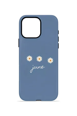 iPhone 15 Pro Max Vorian Çift Katmanlı Kılıf June Daisy Blue