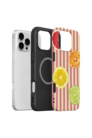 iPhone 16 Pro Vorian Çift Katmanlı MagSafe Kılıf Citrus Fiesta Stripe