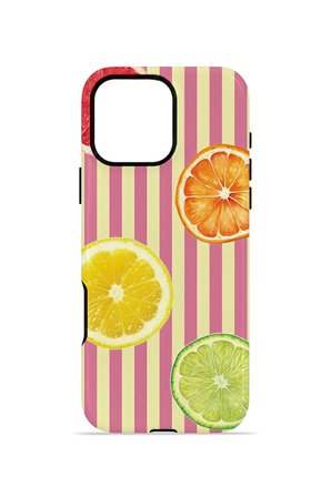 iPhone 16 Pro Vorian Çift Katmanlı MagSafe Kılıf Citrus Fiesta Stripe