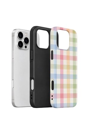 iPhone 16 Pro Vorian Çift Katmanlı Kılıf Pastel Gingham
