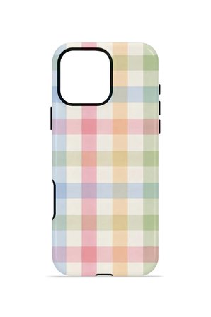 iPhone 16 Pro Vorian Çift Katmanlı Kılıf Pastel Gingham