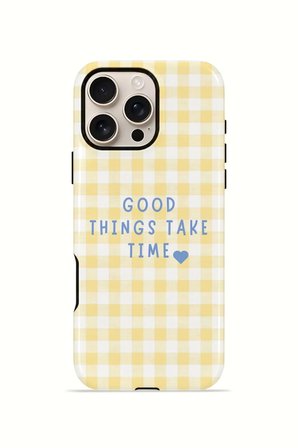 iPhone 16 Pro Max Vorian Çift Katmanlı Kılıf Good Things Gingham