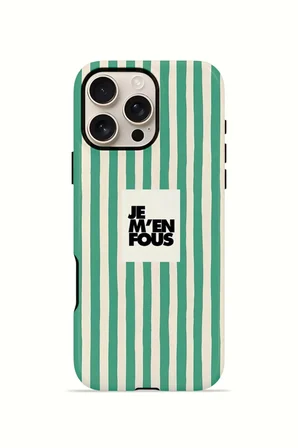 iPhone 16 Pro Max Vorian Çift Katmanlı Kılıf Je M En Fous Green