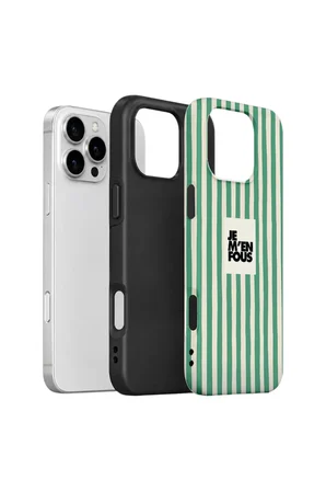 iPhone 16 Pro Max Vorian Çift Katmanlı Kılıf Je M En Fous Green
