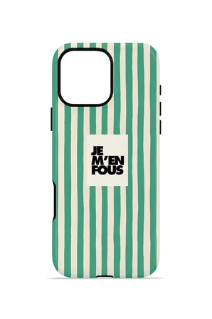 iPhone 16 Pro Max Vorian Çift Katmanlı Kılıf Je M En Fous Green
