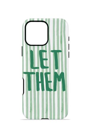 iPhone 16 Pro Max Vorian Çift Katmanlı Kılıf Let Them Green