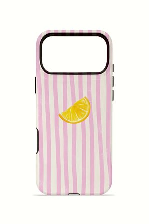 iPhone 17 Pro Vorian Çift Katmanlı Kılıf Pink Lemon Drop