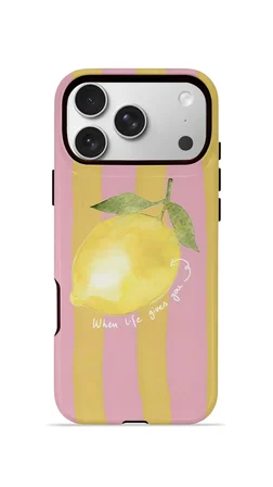 iPhone 17 Pro Vorian Çift Katmanlı Kılıf Pink Lemon Muse