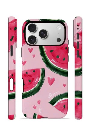 iPhone 17 Pro Vorian Çift Katmanlı Kılıf Watermelon Hearts