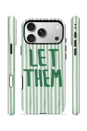 iPhone 17 Pro Vorian Çift Katmanlı Kılıf Let Them Green