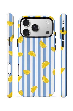 iPhone 17 Pro Max Vorian Çift Katmanlı Kılıf Lemon Confetti Blue