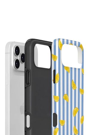 iPhone 17 Pro Max Vorian Çift Katmanlı Kılıf Lemon Confetti Blue