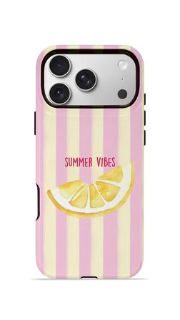 iPhone 17 Pro Max Vorian Çift Katmanlı Kılıf Summer Vibes Lemon