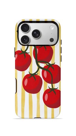 iPhone 17 Pro Max Vorian Çift Katmanlı Kılıf Tomato Market Stripe