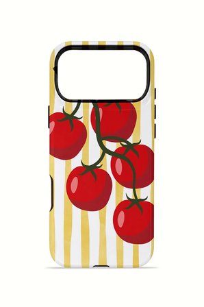 iPhone 17 Pro Max Vorian Çift Katmanlı Kılıf Tomato Market Stripe