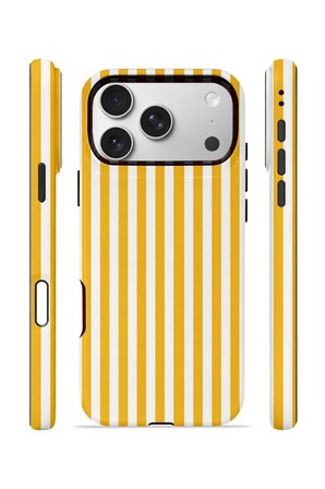 iPhone 17 Pro Max Vorian Çift Katmanlı Kılıf Golden Pinstripe