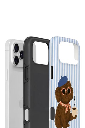 iPhone 17 Pro Max Vorian Çift Katmanlı Kılıf Cafe Dog Riviera