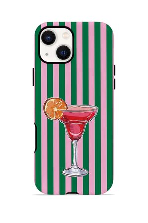 iPhone 14 Plus Vorian Çift Katmanlı Kılıf Pink Citrus Cocktail