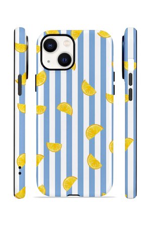 iPhone 14 Plus Vorian Çift Katmanlı Kılıf Lemon Confetti Blue