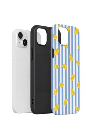 iPhone 14 Plus Vorian Çift Katmanlı Kılıf Lemon Confetti Blue