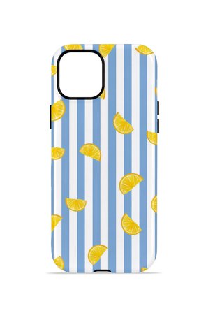 iPhone 14 Plus Vorian Çift Katmanlı Kılıf Lemon Confetti Blue