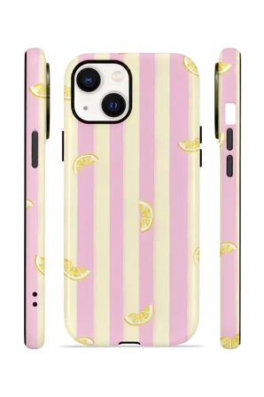 iPhone 14 Plus Vorian Çift Katmanlı Kılıf Pink Lemon Parade