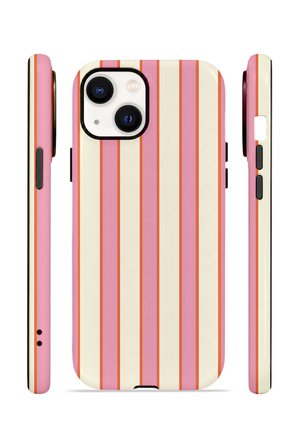 iPhone 14 Plus Vorian Çift Katmanlı Kılıf Sunset Candy Stripe
