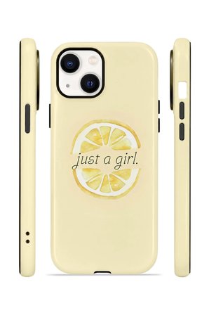 iPhone 14 Plus Vorian Çift Katmanlı Kılıf Just A Girl Lemon