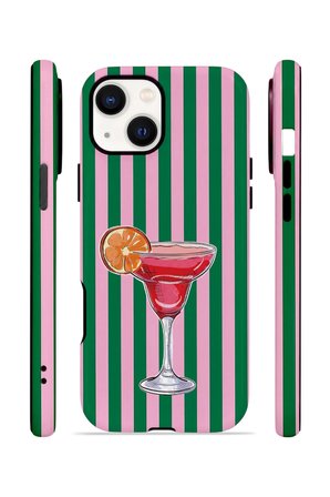 iPhone 15 Plus Vorian Çift Katmanlı Kılıf Pink Citrus Cocktail