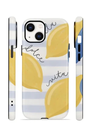 iPhone 15 Plus Vorian Çift Katmanlı Kılıf Dolce Vita Lemon