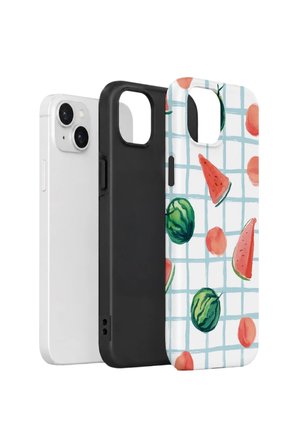 iPhone 15 Plus Vorian Çift Katmanlı Kılıf Watermelon Grid