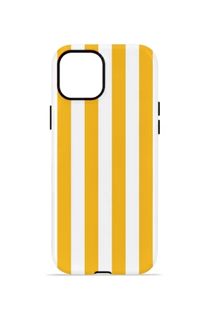 iPhone 15 Plus Vorian Çift Katmanlı Kılıf Golden Riviera Stripe