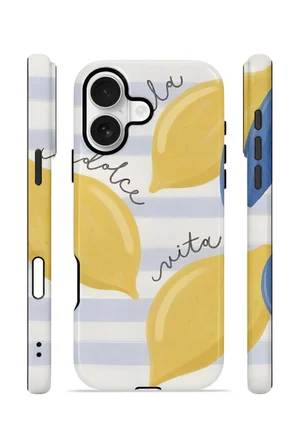 iPhone 16 Plus Vorian Çift Katmanlı Kılıf Dolce Vita Lemon