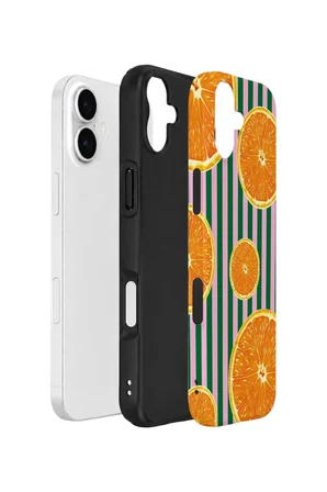 iPhone 16 Plus Vorian Çift Katmanlı Kılıf Orange Grove Cabana