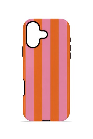 iPhone 16 Plus Vorian Çift Katmanlı Kılıf Tangerine Rose Stripe