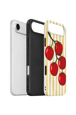 iPhone 17 Air Vorian Çift Katmanlı Kılıf Tomato Market Stripe