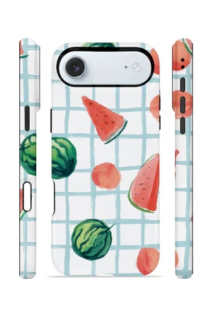 iPhone 17 Air Vorian Çift Katmanlı Kılıf Watermelon Grid