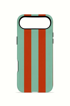 iPhone 17 Air Vorian Çift Katmanlı Kılıf Terracotta Mint Stripe