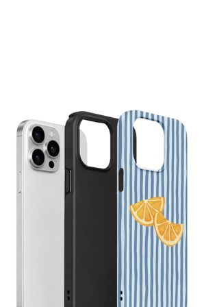 iPhone 14 Pro Max Vorian Çift Katmanlı MagSafe Kılıf Blue Orange Slices