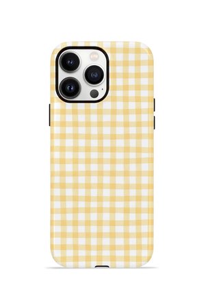 iPhone 14 Pro Max Vorian Çift Katmanlı MagSafe Kılıf Butter Gingham