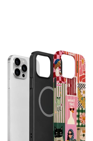 iPhone 14 Pro Max Vorian Çift Katmanlı MagSafe Kılıf Dolce Vita Collage
