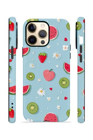 iPhone 14 Pro Max Vorian Çift Katmanlı MagSafe Kılıf Fruit Confetti Sky
