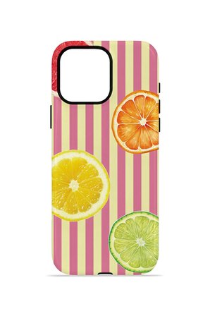 iPhone 15 Pro Vorian Çift Katmanlı MagSafe Kılıf Citrus Fiesta Stripe