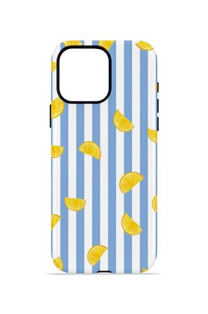 iPhone 15 Pro Vorian Çift Katmanlı MagSafe Kılıf Lemon Confetti Blue